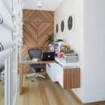 Sala de trabajo en el balcón