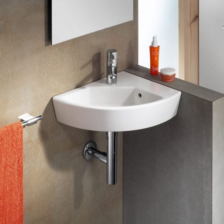 Lavabo de baño de esquina