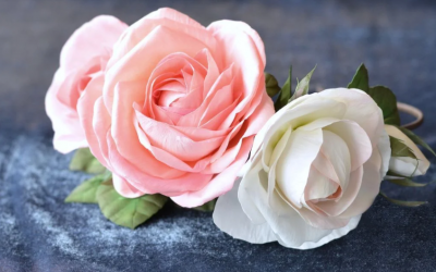 DIY foamiran rosas