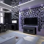 Grandes candelabros en la sala de estar