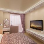 TV frente a la cama