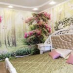 Foto papel tapiz en el dormitorio
