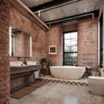 Baño junto a la ventana