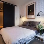 Cama de palets en el dormitorio