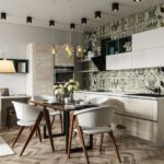 mosaicos de mosaico en la cocina