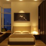Luz de fondo en una habitación pequeña