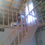 Montar bastidores en el segundo piso