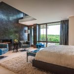 Biofireplace en el dormitorio