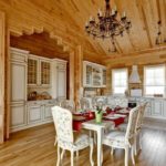 Muebles blancos en la cocina.